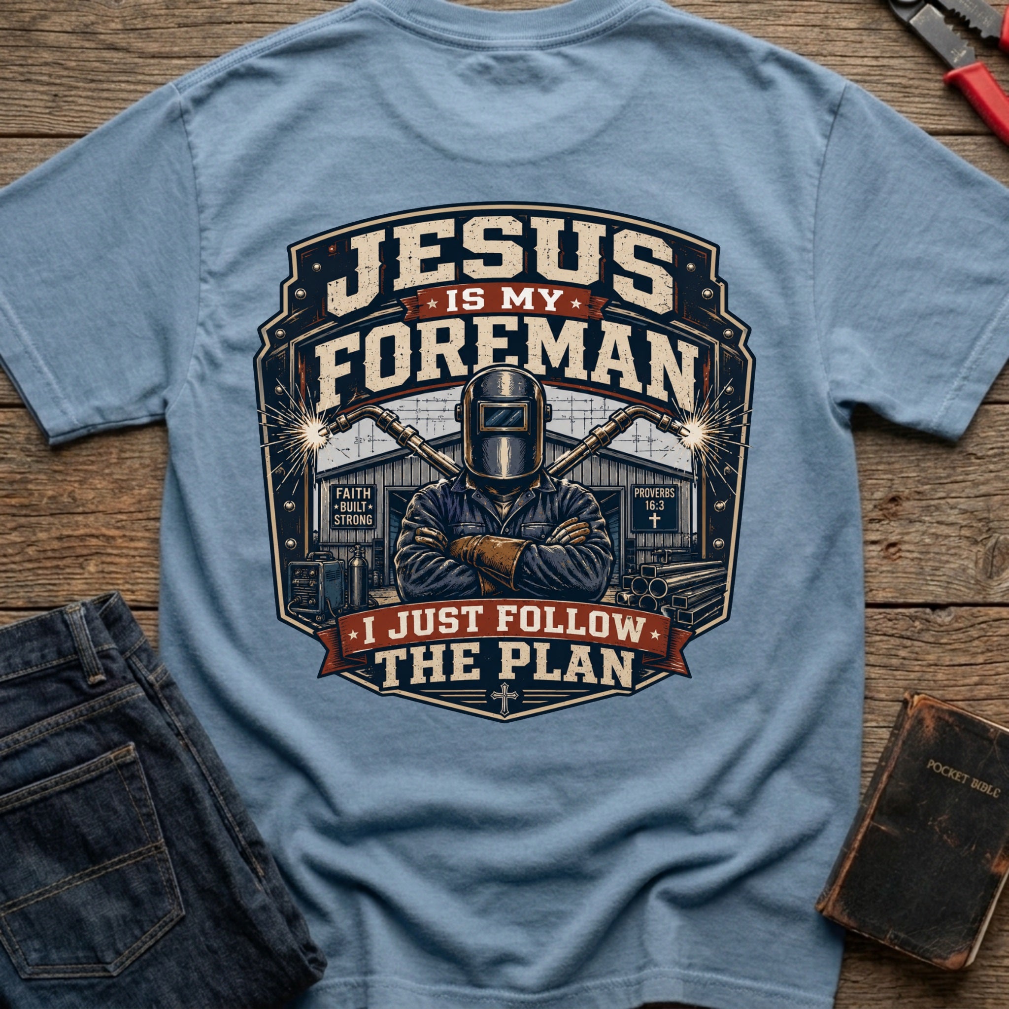 CrossGritOS|asset=73|template=6|color=Blue Jean|view=back|file=Jesus-is-My-Forman-T-Shirt-6a4fe48cf2038250b80c8573-printify-art-1-2_Blue-Jean_back_template-6.jpg