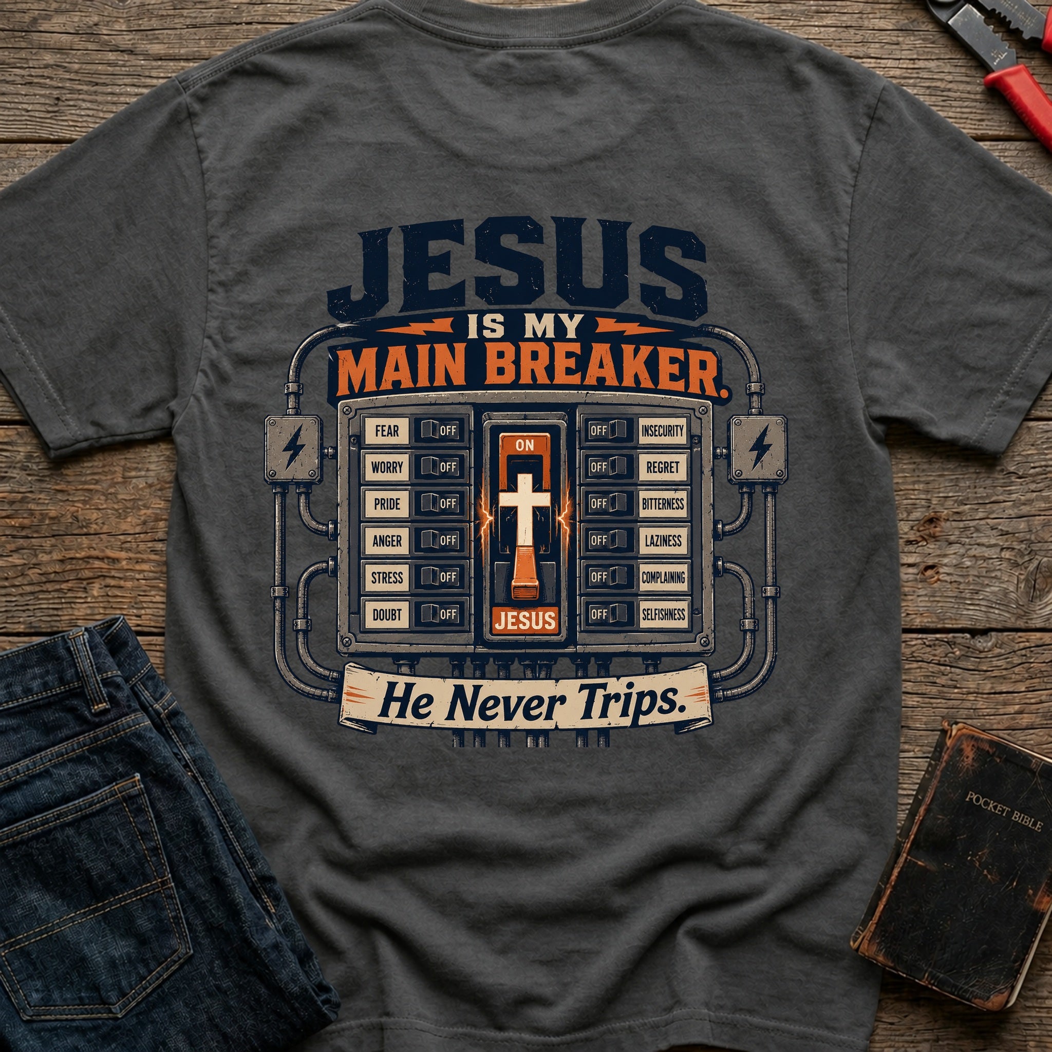CrossGritOS|asset=56|template=1|color=Pepper|view=back|file=Jesus-is-My-Main-Breaker-T-Shirt-6a514eb6ba0bae4e8601566a-printify-art-2-2_Pepper_back_template-1.jpg