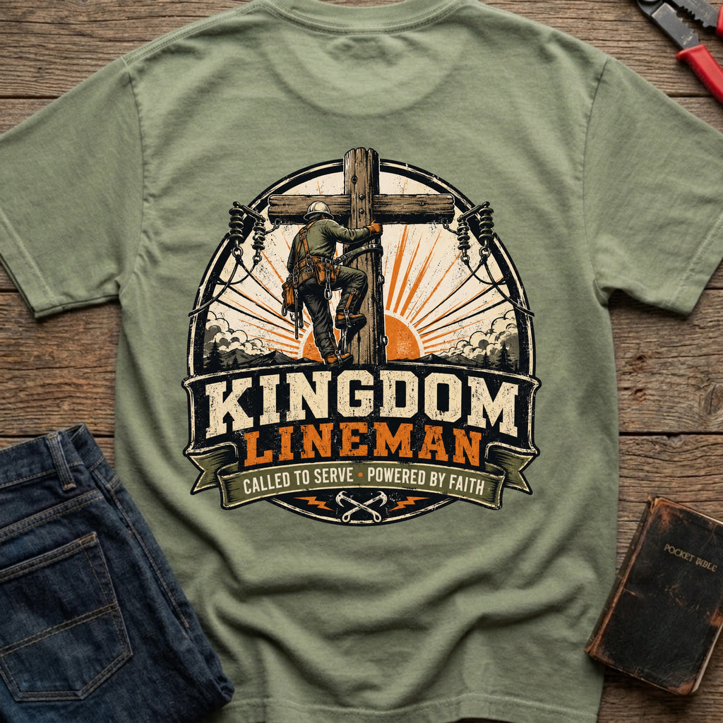 CrossGritOS|asset=45|template=5|color=Moss|view=back|file=Kingdom-Lineman-T-Shirt-6a553cb6ca43ca1a190e4794-printify-art-1-2_Moss_back_template-5.jpg