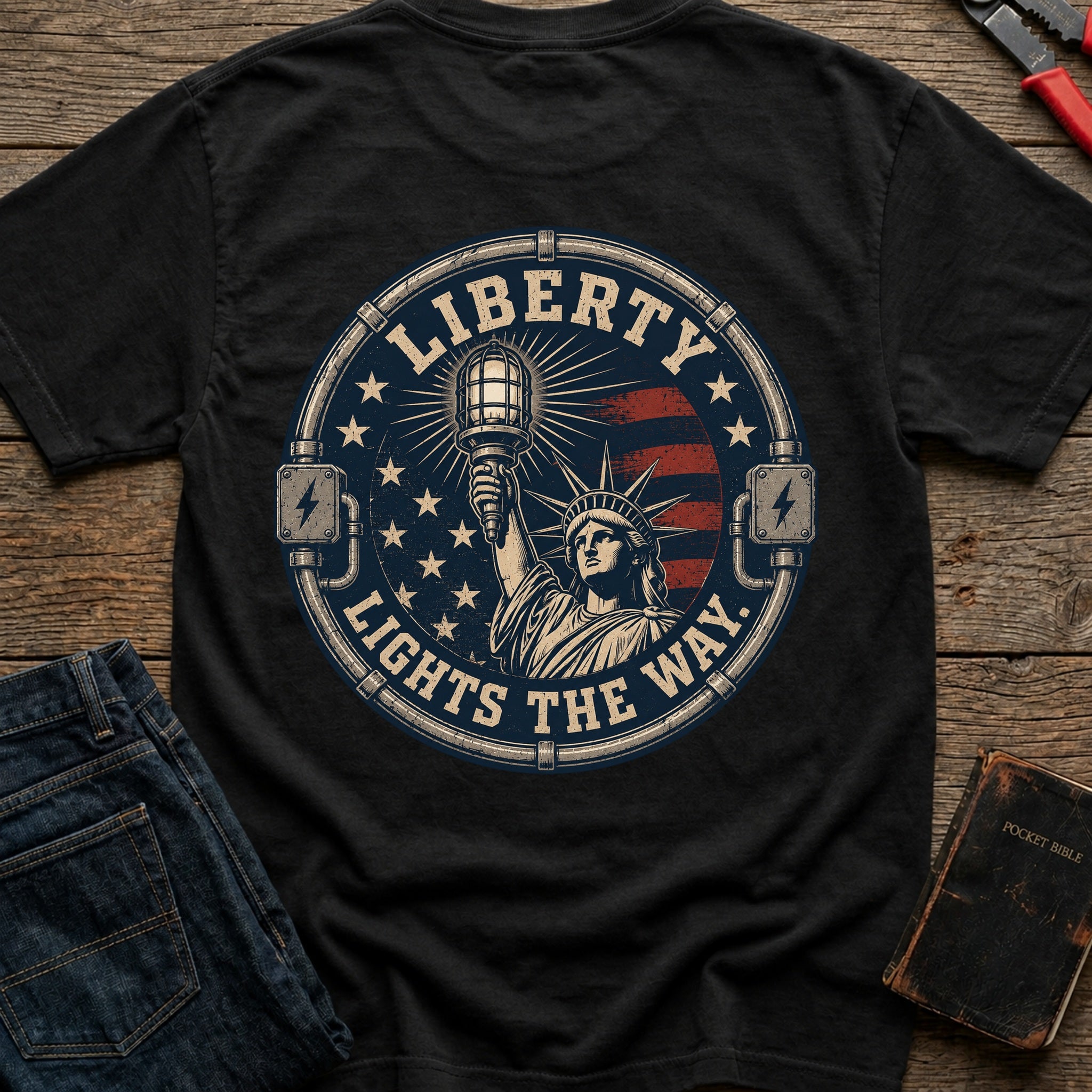 CrossGritOS|asset=102|template=4|color=Black|view=back|file=Liberty-Lights-The-Way-T-Shirt-6a4d32741615977f25018c13-printify-art-1-2_Black_back_template-4.jpg