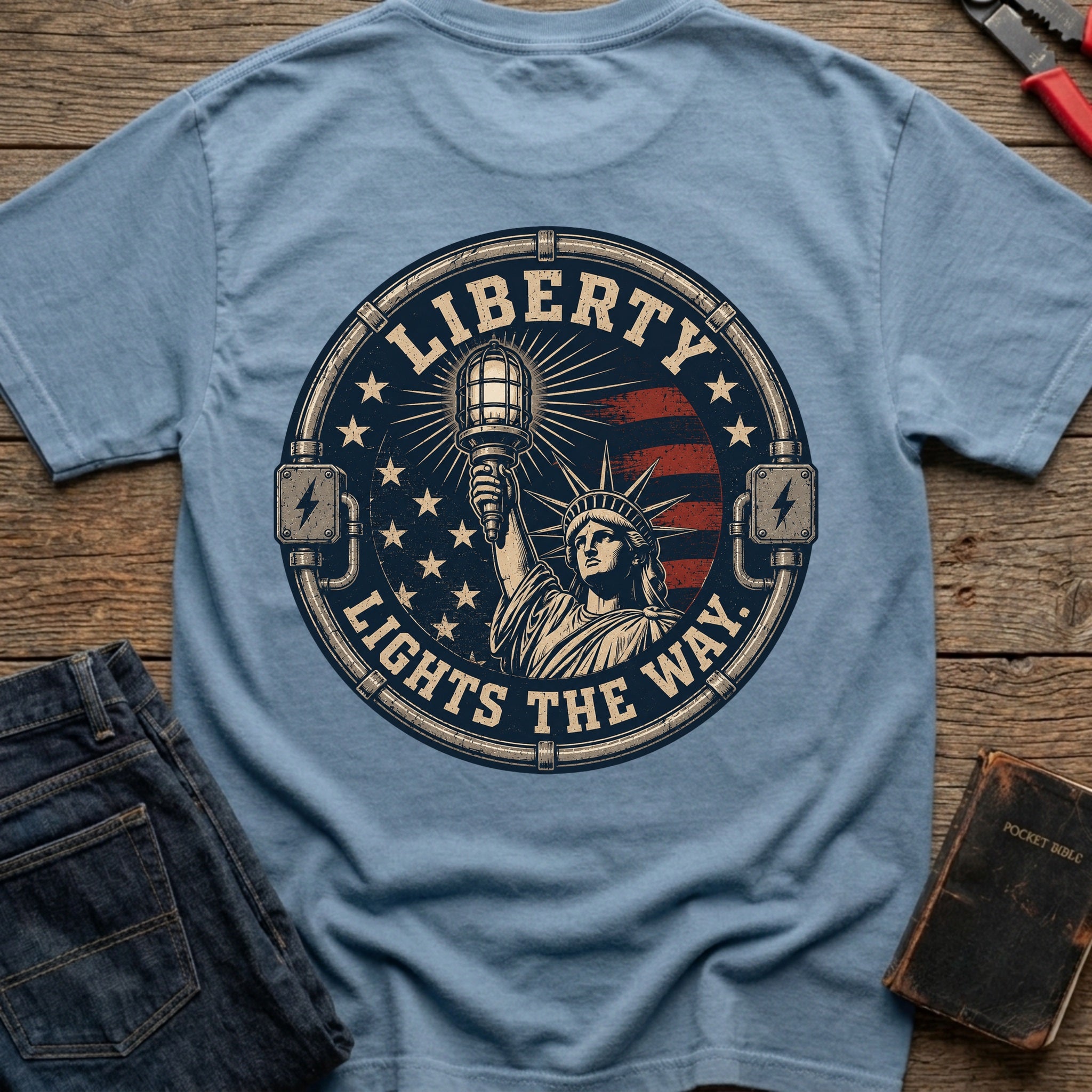 CrossGritOS|asset=102|template=6|color=Blue Jean|view=back|file=Liberty-Lights-The-Way-T-Shirt-6a4d32741615977f25018c13-printify-art-1-2_Blue-Jean_back_template-6.jpg