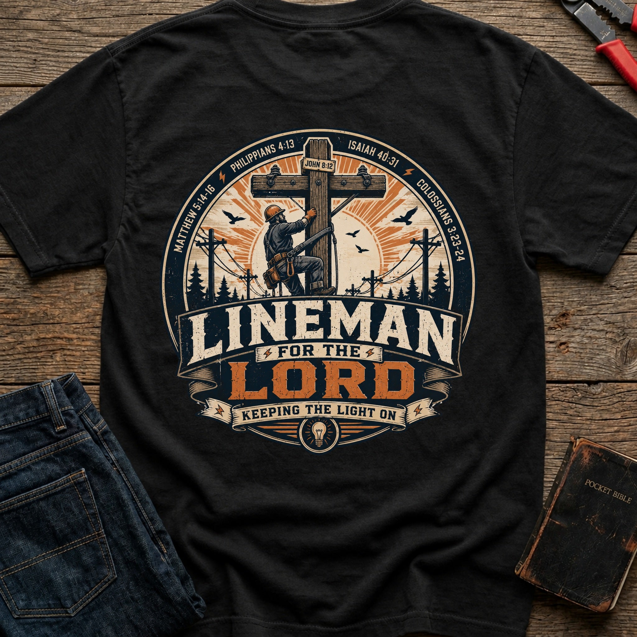CrossGritOS|asset=5|template=4|color=Black|view=back|file=Lineman-for-The-Lord-T-Shirt-6a553d4f9a35a8d285016c4c-printify-art-1_Black_back_template-4.jpg