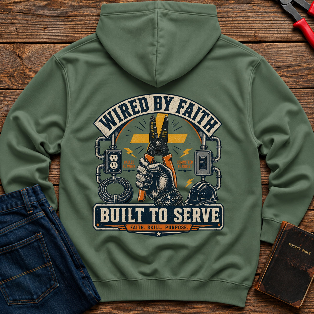 Wired By Faith Hoodie