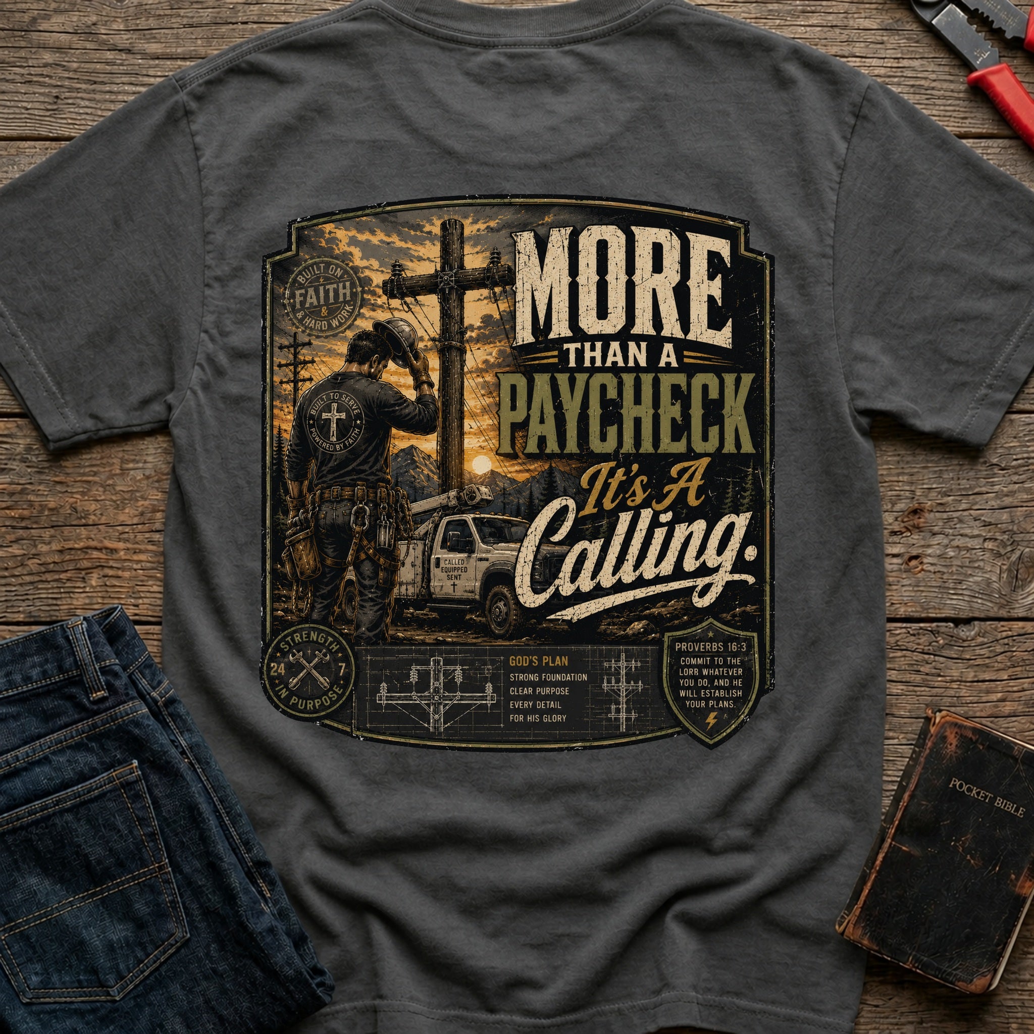 CrossGritOS|asset=44|template=1|color=Pepper|view=back|file=More-Than-a-Paycheck-It-s-a-Calling-T-Shirt-6a553e3e566692467d0393e1-printify-art-1-2_Pepper_back_template-1.jpg