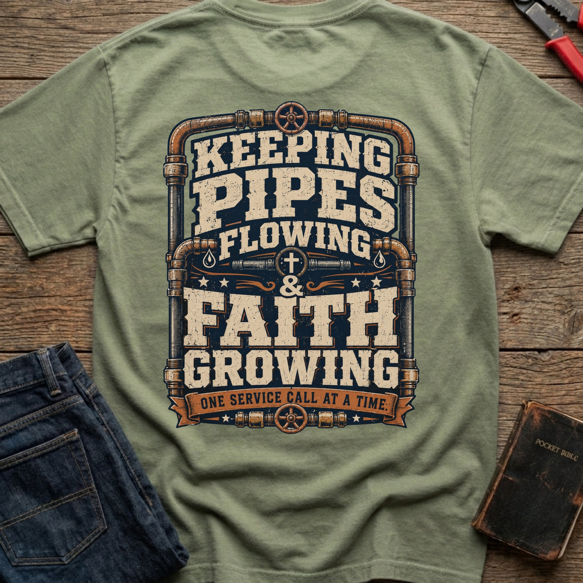 Keeping Pipes Flowing T-Shirt