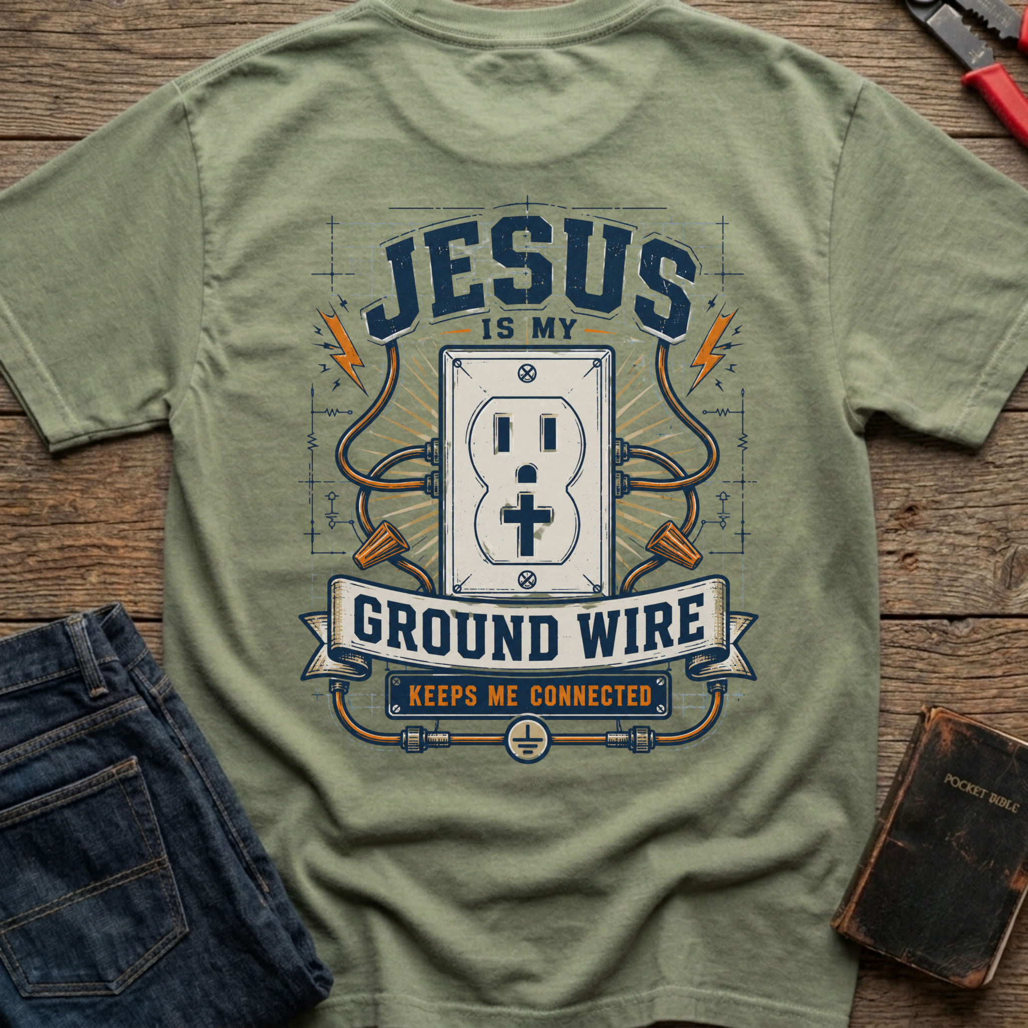Jesus Is My Ground Wire T-Shirt
