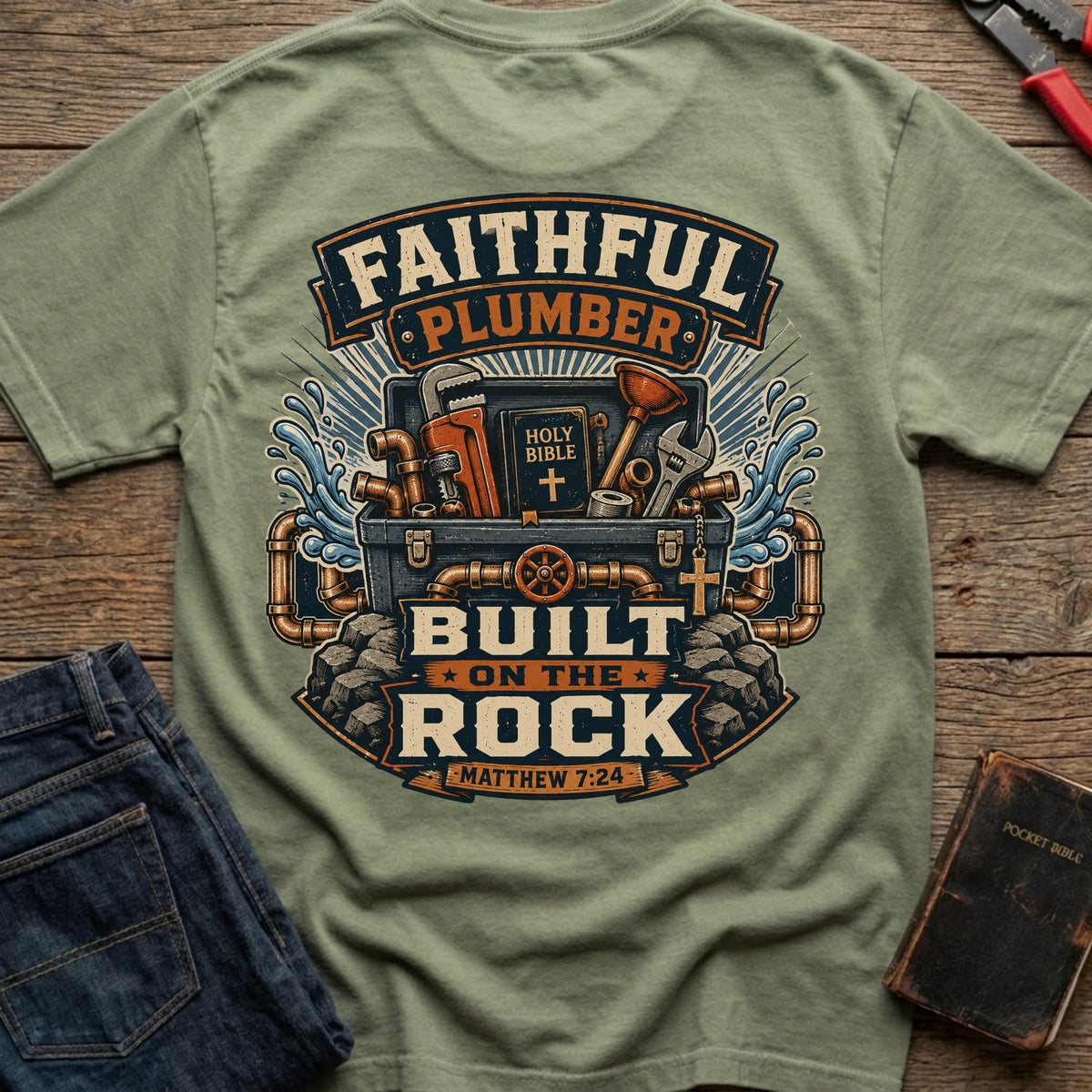 Faithful Plumber T-Shirt