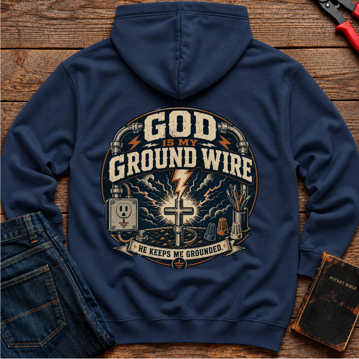 God Is My Ground Wire Hoodie