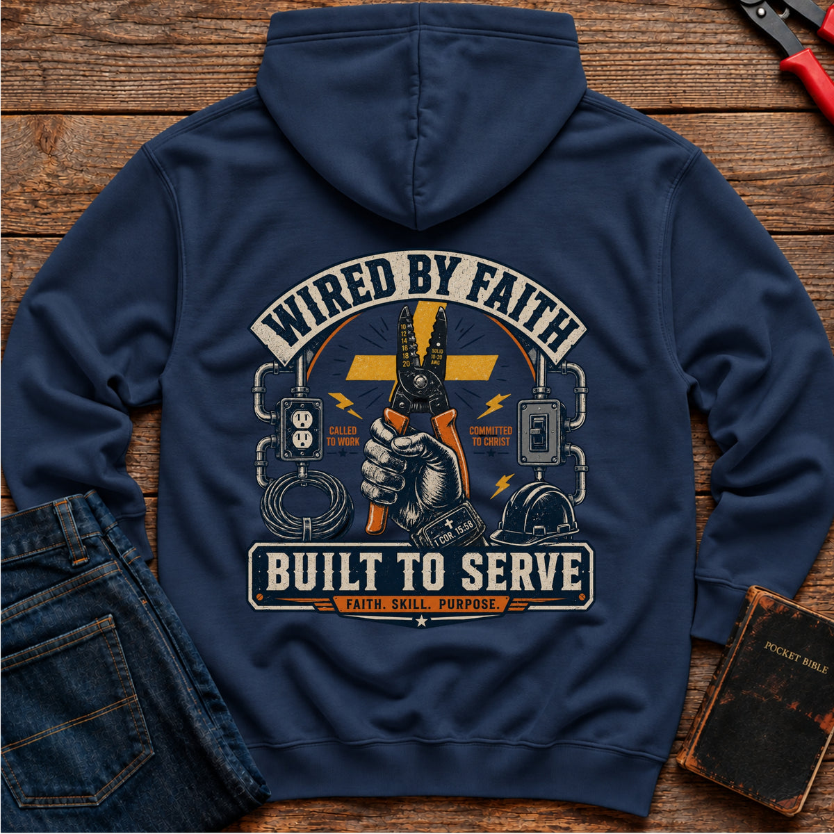 Wired By Faith Hoodie