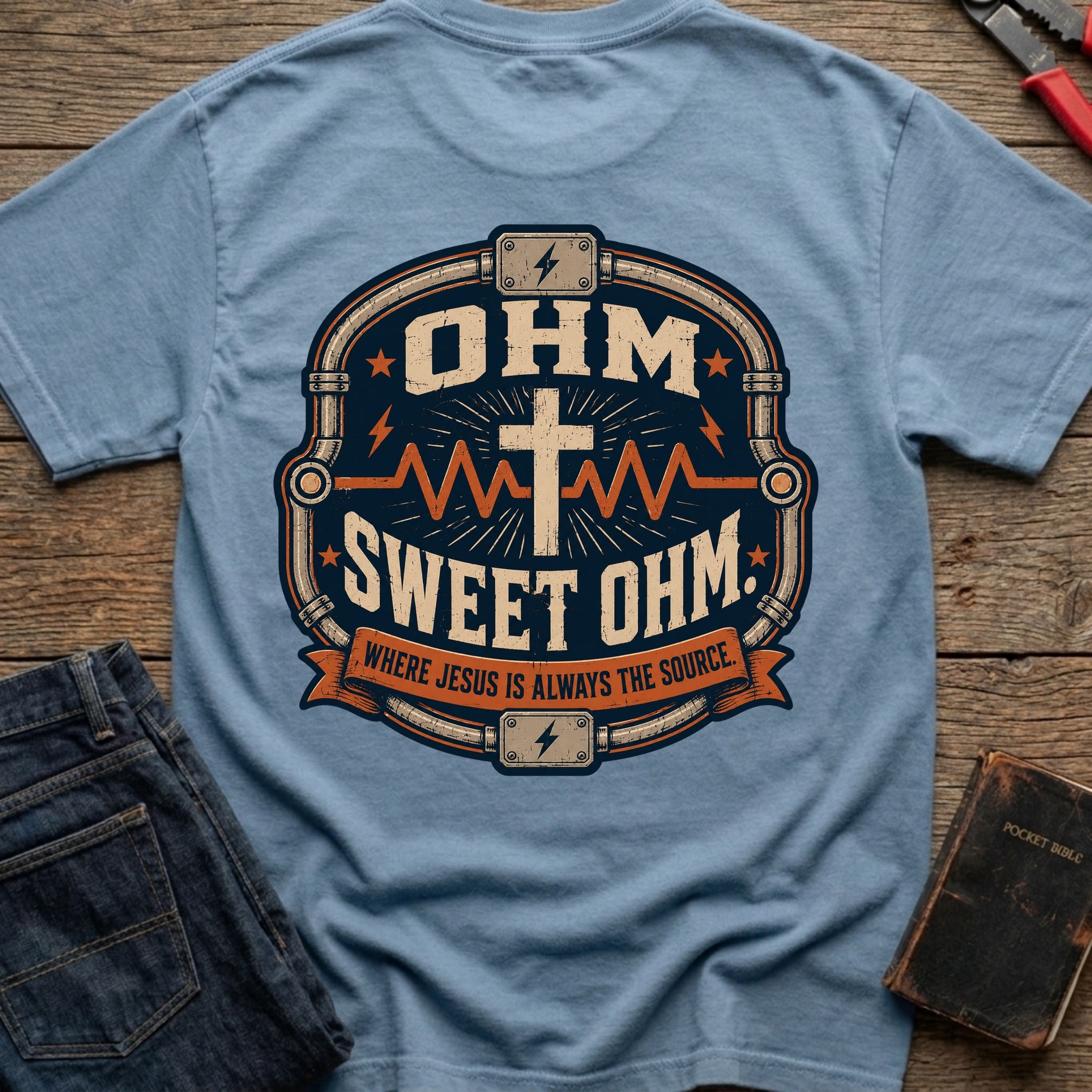CrossGritOS|asset=99|template=6|color=Blue Jean|view=back|file=OHM-Sweet-OHM-Where-Jesus-is-Always-The-Source-T-Shirt-6a4d33a4fbc4acb84c0ea0d4-printify-art-1-2_Blue-Jean_back_template-6.jpg