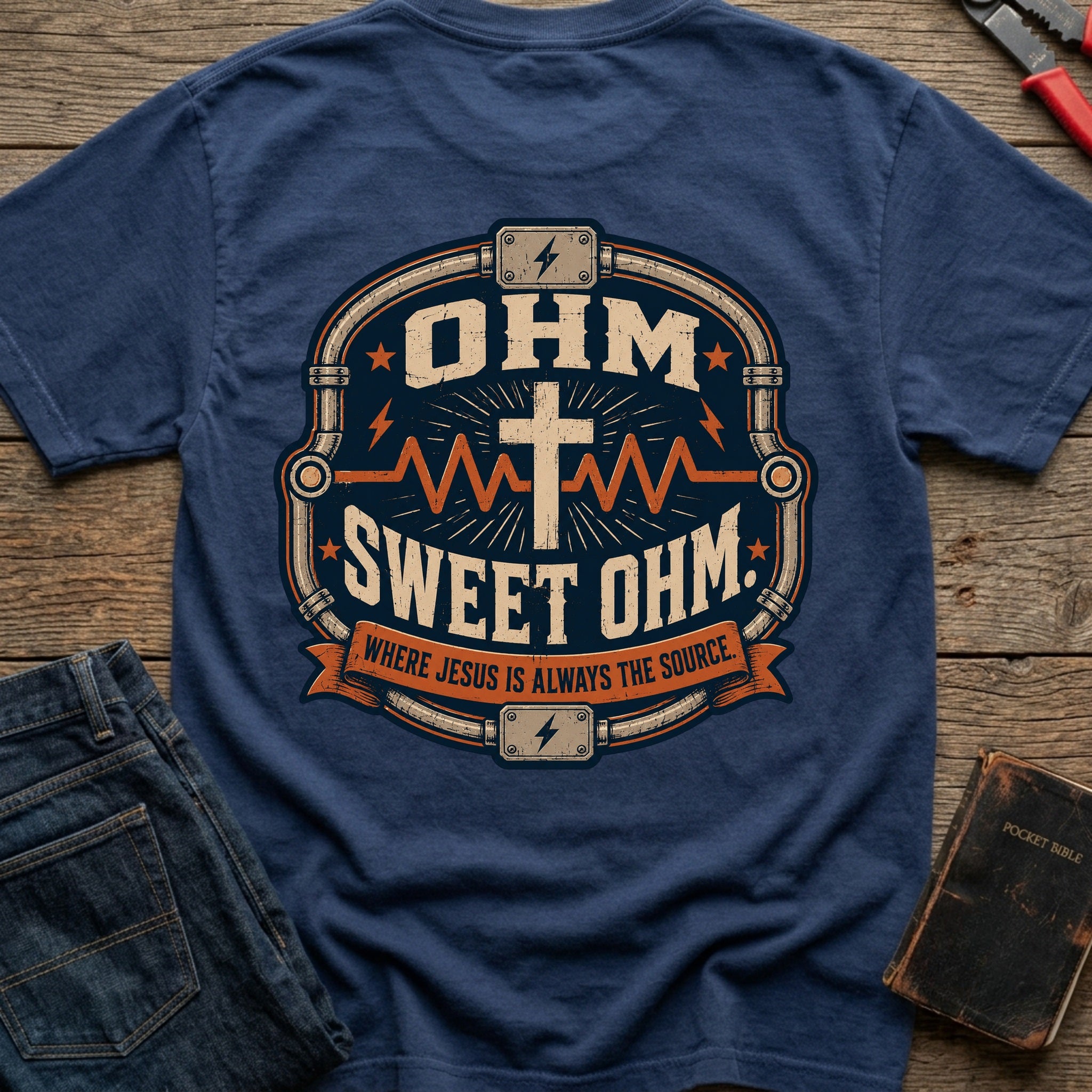 CrossGritOS|asset=99|template=2|color=Navy|view=back|file=OHM-Sweet-OHM-Where-Jesus-is-Always-The-Source-T-Shirt-6a4d33a4fbc4acb84c0ea0d4-printify-art-1-2_Navy_back_template-2.jpg