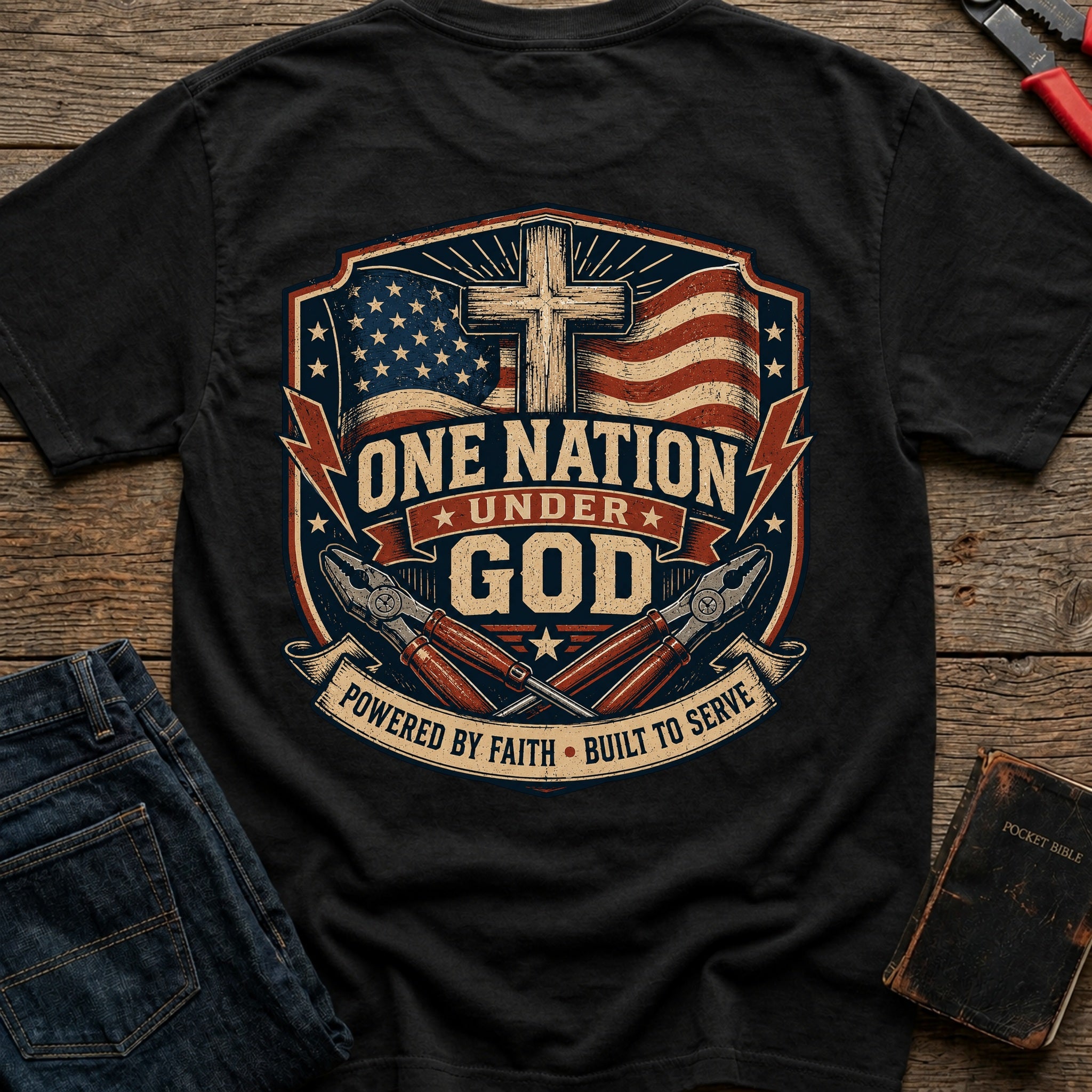 CrossGritOS|asset=98|template=4|color=Black|view=back|file=One-Nation-Under-GOD-T-Shirt-6a4d341f1fb3f5362a01faba-printify-art-1-2_Black_back_template-4.jpg