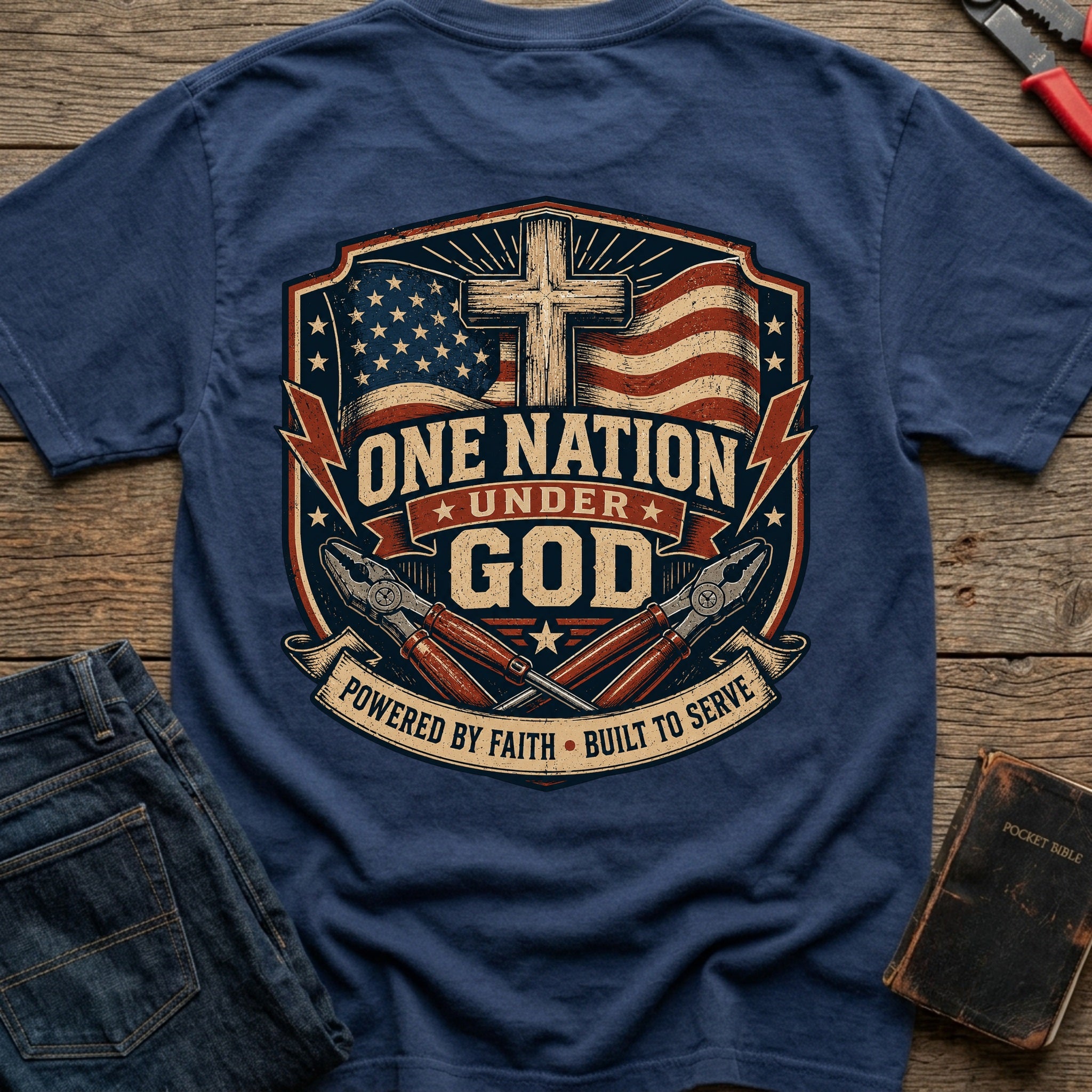 CrossGritOS|asset=98|template=2|color=Navy|view=back|file=One-Nation-Under-GOD-T-Shirt-6a4d341f1fb3f5362a01faba-printify-art-1-2_Navy_back_template-2.jpg