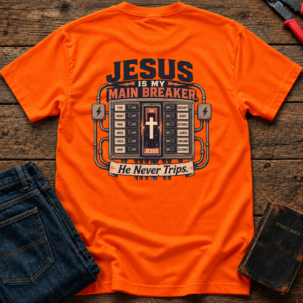 Jesus Is My Main Breaker Hi-Vis T-Shirt