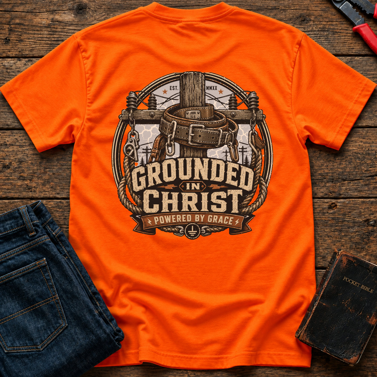Grounded In Christ Hi-Vis T-Shirt