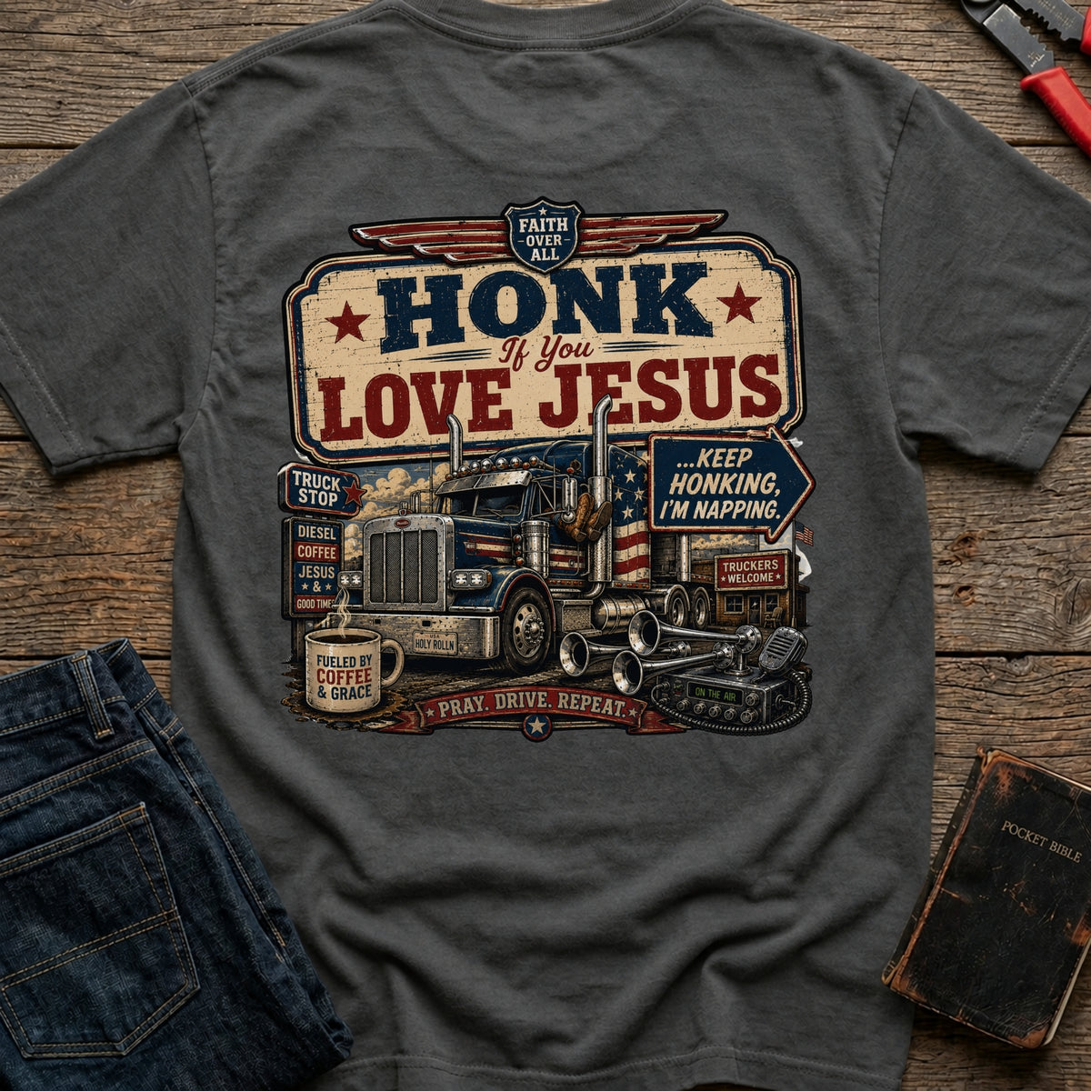 Honk For Jesus T-Shirt