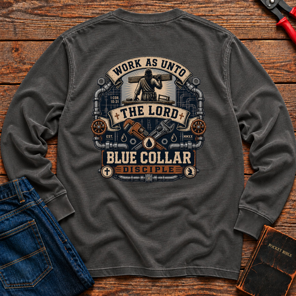 Work Unto The Lord Long Sleeve T-Shirt