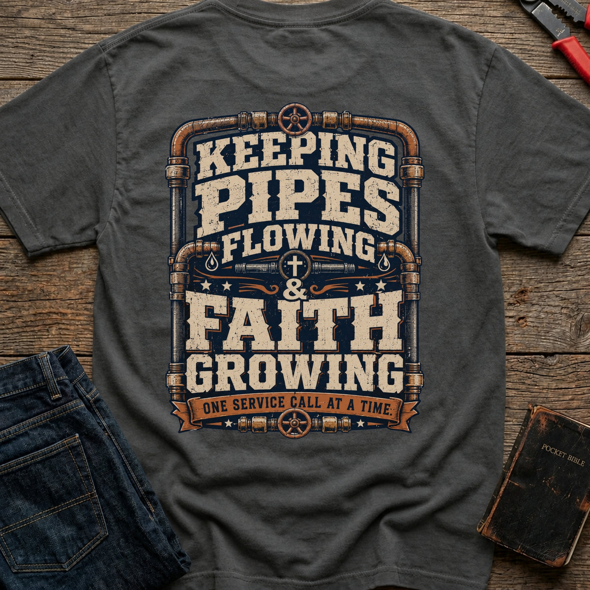 Keeping Pipes Flowing T-Shirt