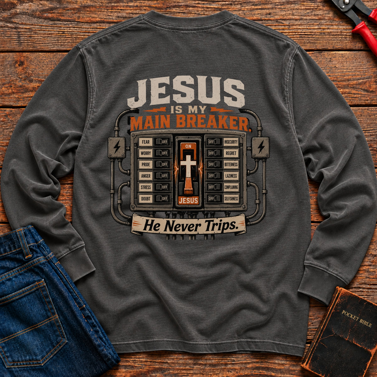 Jesus Is My Main Breaker Long Sleeve T-Shirt