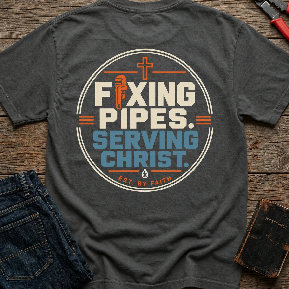 Fixing Pipes Serving T-Shirt