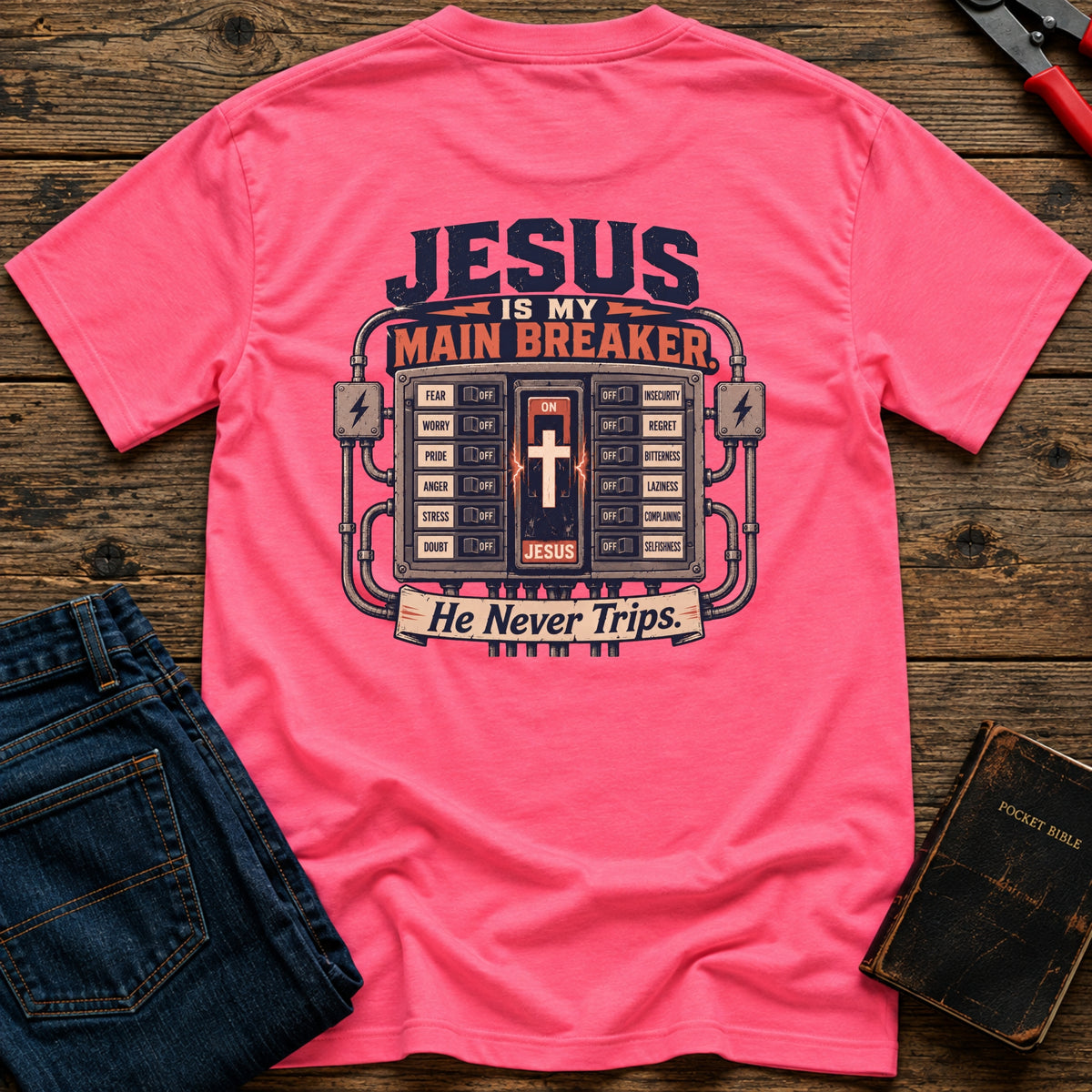 Jesus Is My Main Breaker Hi-Vis T-Shirt