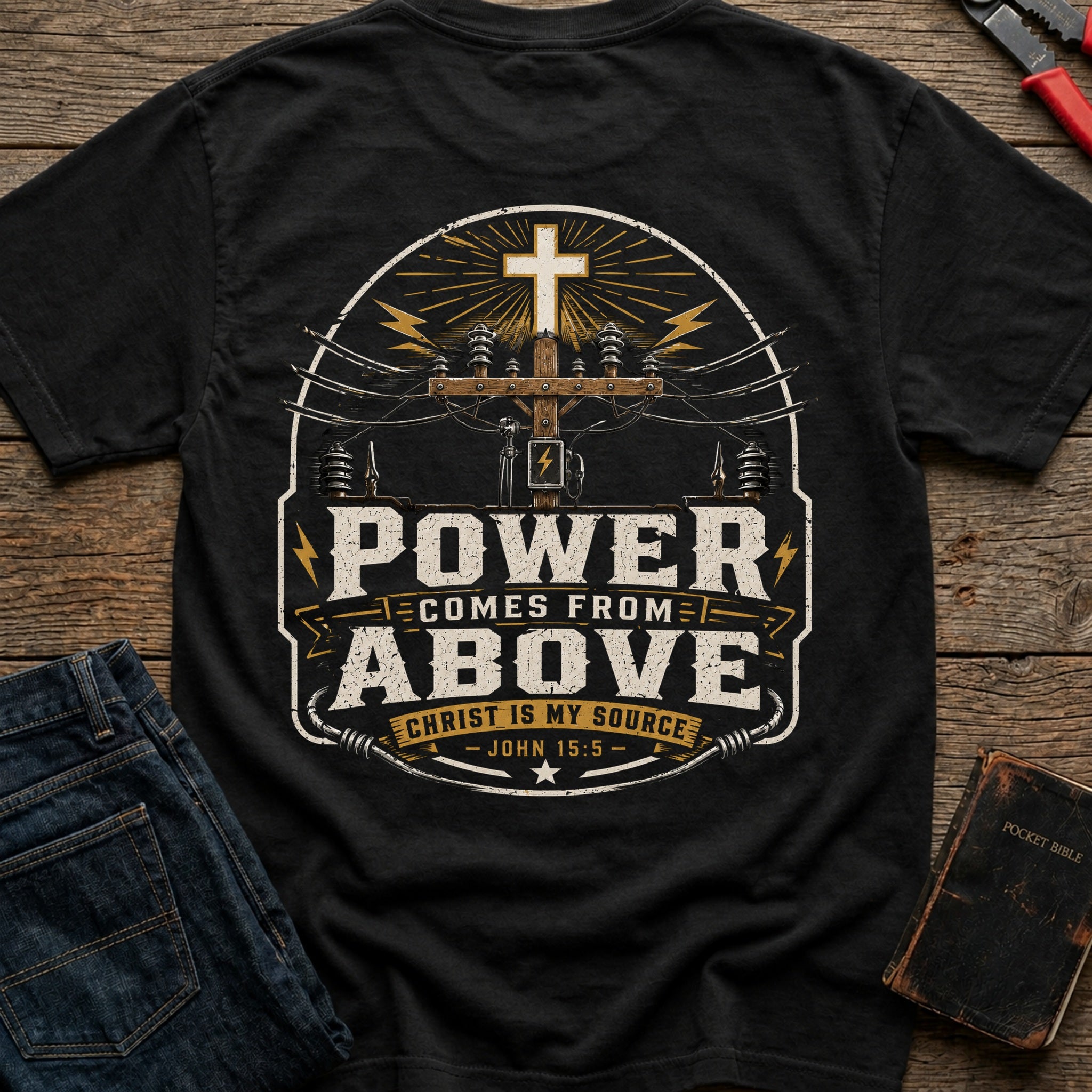 CrossGritOS|asset=95|template=4|color=Black|view=back|file=Power-Comes-From-Above-Christ-is-My-Source-T-Shirt-6a4d356a1615977f25018f48-printify-art-1-2_Black_back_template-4.jpg