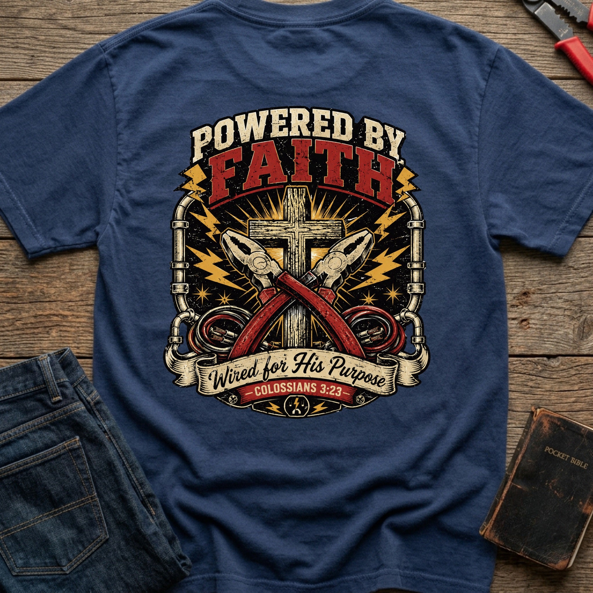 CrossGritOS|asset=96|template=2|color=Navy|view=back|file=Powered-By-Faith-T-Shirt-6a4d35134a92d0d7f600ad5b-printify-art-1-2_Navy_back_template-2.jpg
