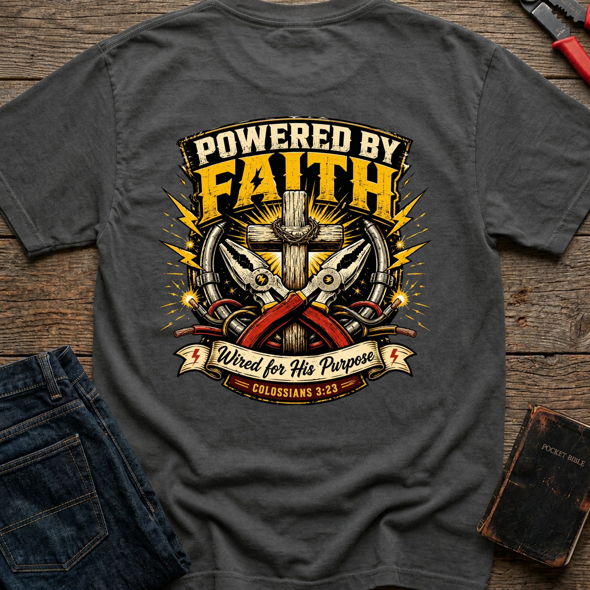CrossGritOS|asset=97|template=1|color=Pepper|view=back|file=Powered-By-Faith-Wired-for-His-Purpose-T-Shirt-6a4d348a792210fee9060ec9-printify-art-1-2_Pepper_back_template-1.jpg