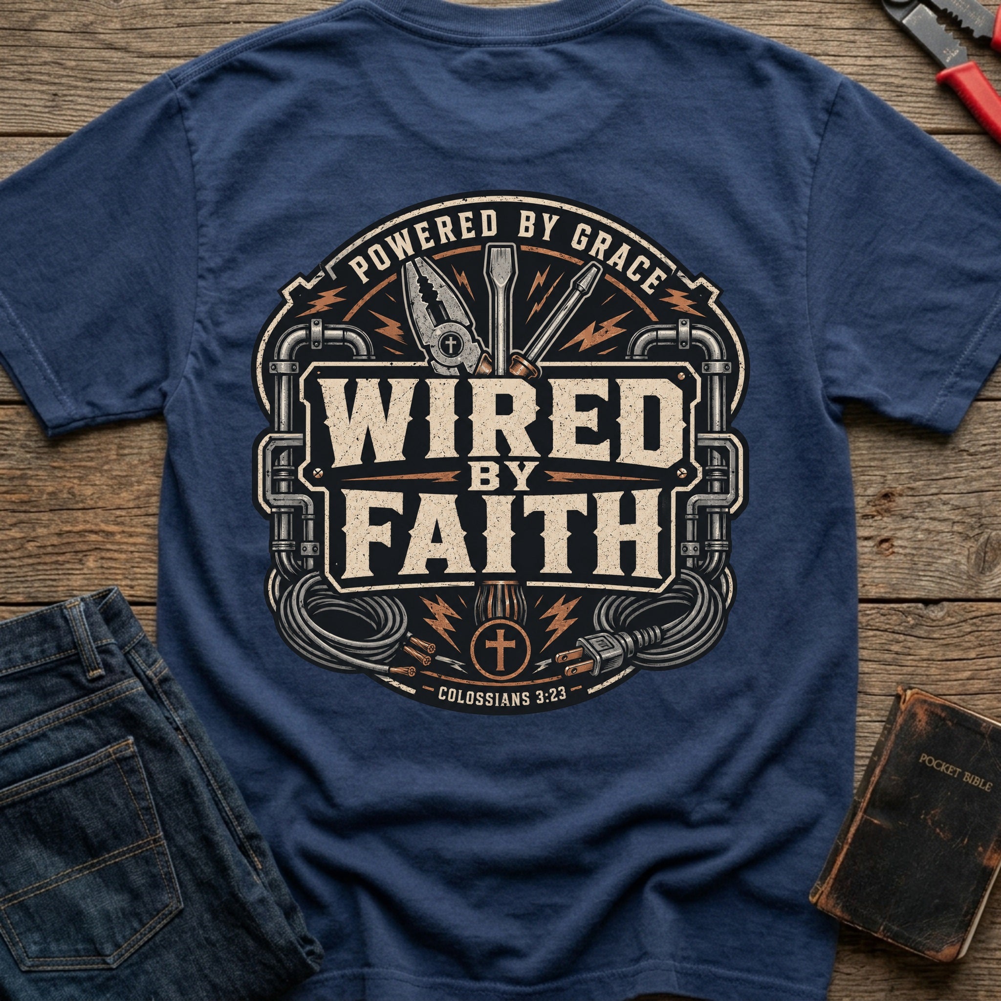 CrossGritOS|asset=94|template=2|color=Navy|view=back|file=Powered-By-Grace-Wired-By-Faith-T-Shirt-6a4d38521fb3f5362a01fe3a-printify-art-1-2_Navy_back_template-2.jpg