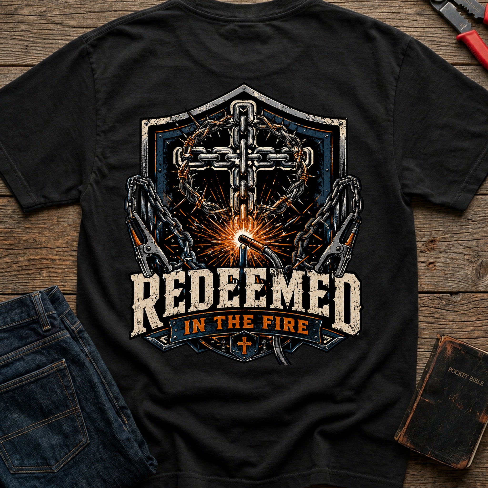CrossGritOS|asset=72|template=4|color=Black|view=back|file=Redeemed-In-The-Fire-T-Shirt-6a4fe4e56e3824081a05d61e-printify-art-1-2_Black_back_template-4.jpg