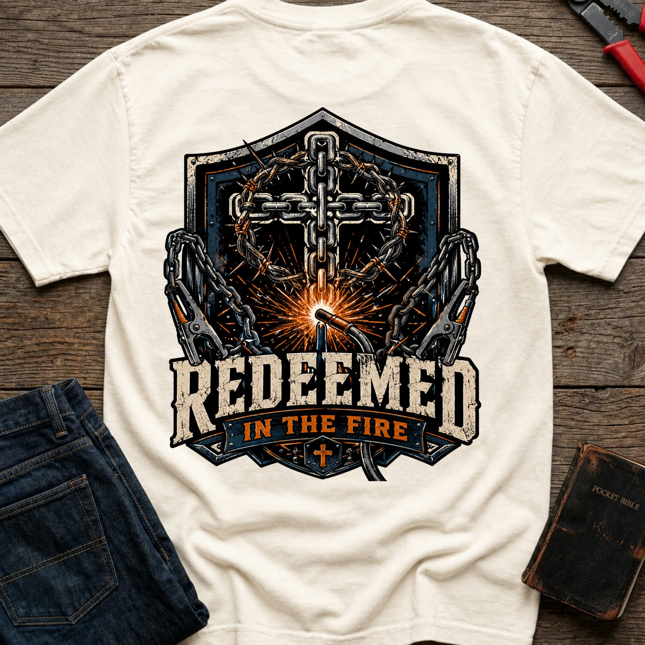 CrossGritOS|asset=72|template=3|color=Ivory|view=back|file=Redeemed-In-The-Fire-T-Shirt-6a4fe4e56e3824081a05d61e-printify-art-1-2_Ivory_back_template-3.jpg