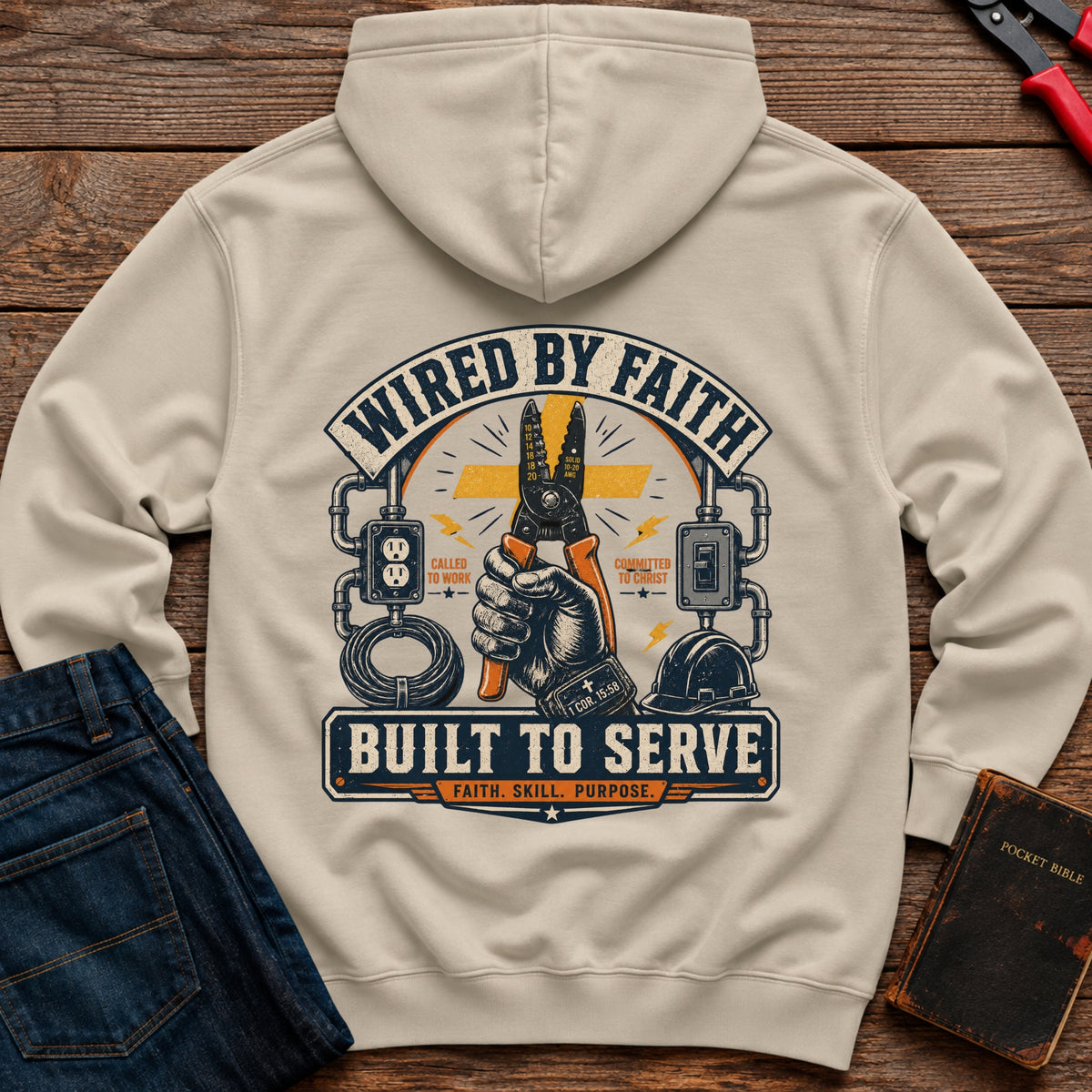 Wired By Faith Hoodie