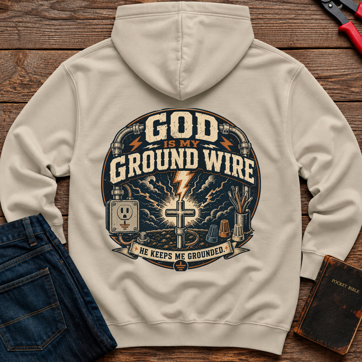God Is My Ground Wire Hoodie