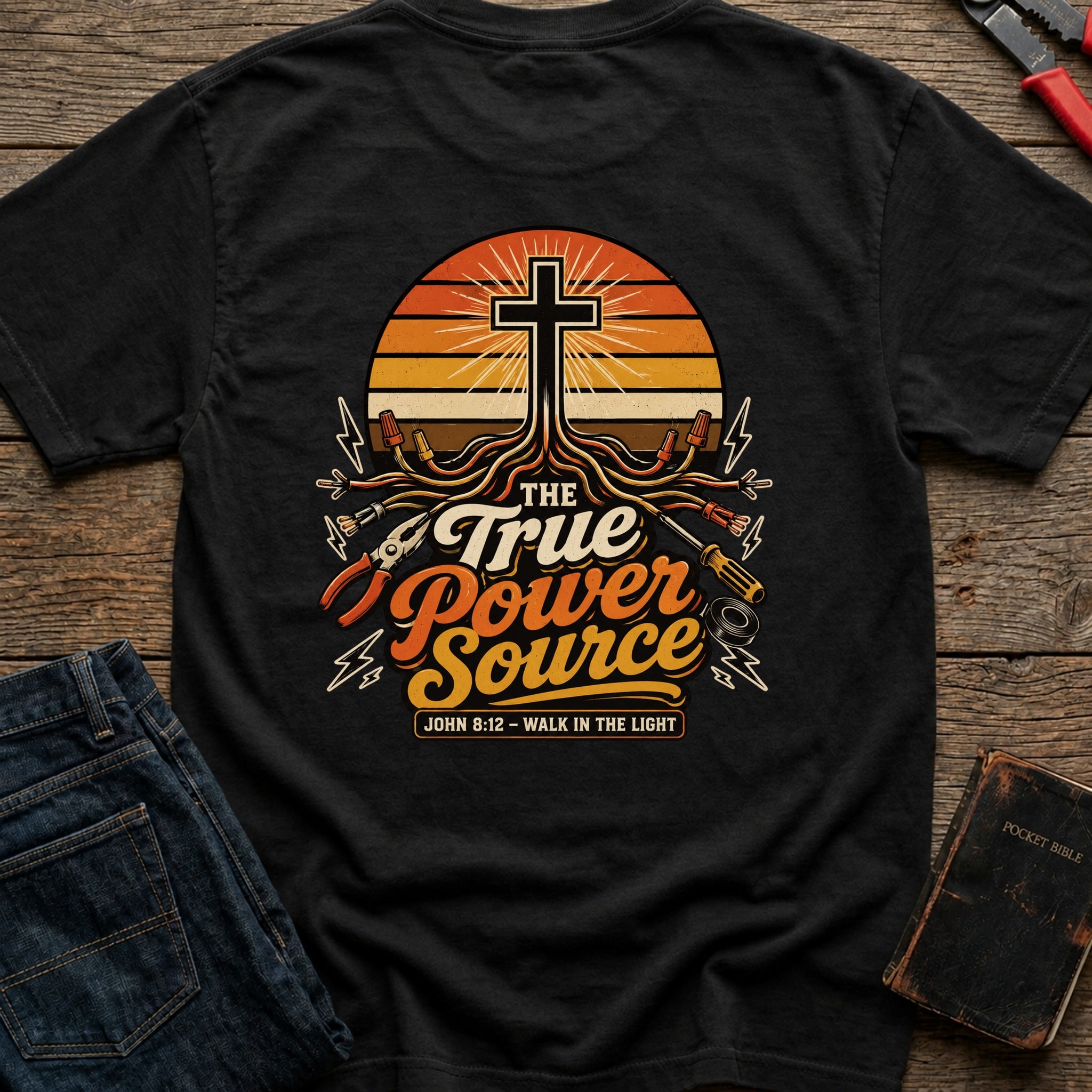 CrossGritOS|asset=90|template=4|color=Black|view=back|file=The-True-Power-Source-John-8-12-T-Shirt-6a4d3a2ff81c32f26d0f4f9c-printify-art-1-2_Black_back_template-4.jpg