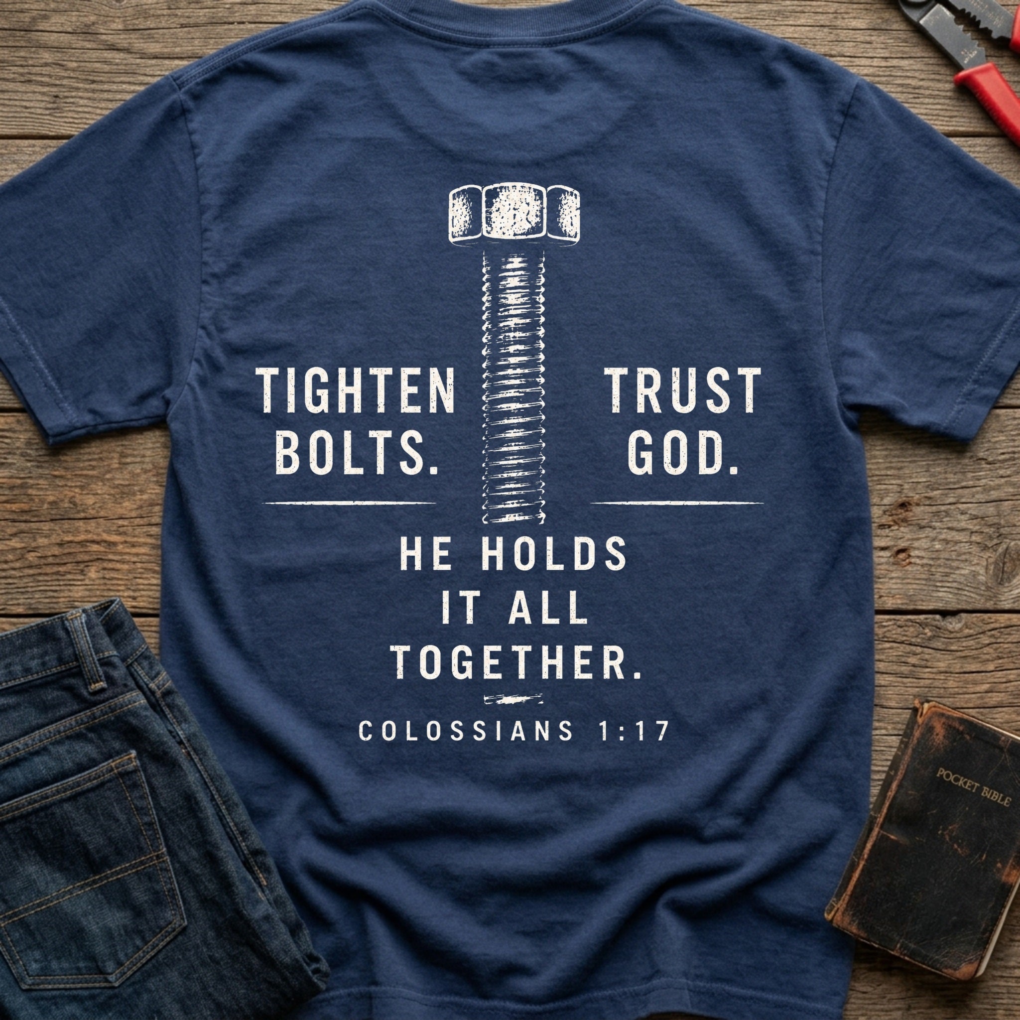 CrossGritOS|asset=36|template=2|color=Navy|view=back|file=Tighten-Bolts-Trust-God-6a5561ff0ec5aa25a60565d5-printify-art-2-2_Navy_back_template-2.jpg
