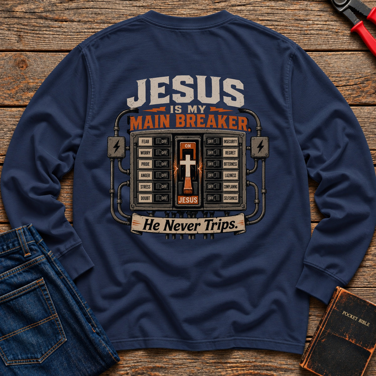 Jesus Is My Main Breaker Long Sleeve T-Shirt