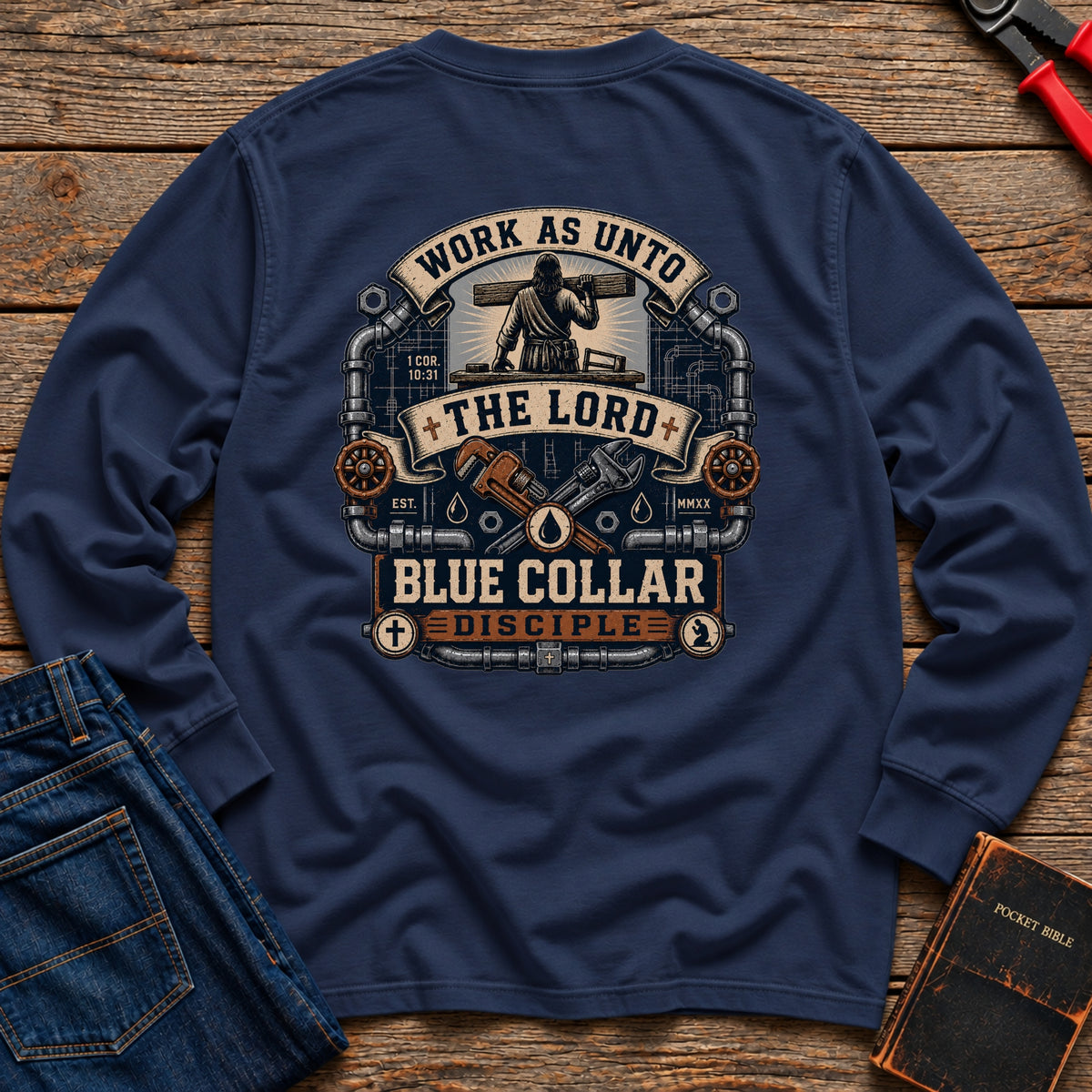Work Unto The Lord Long Sleeve T-Shirt