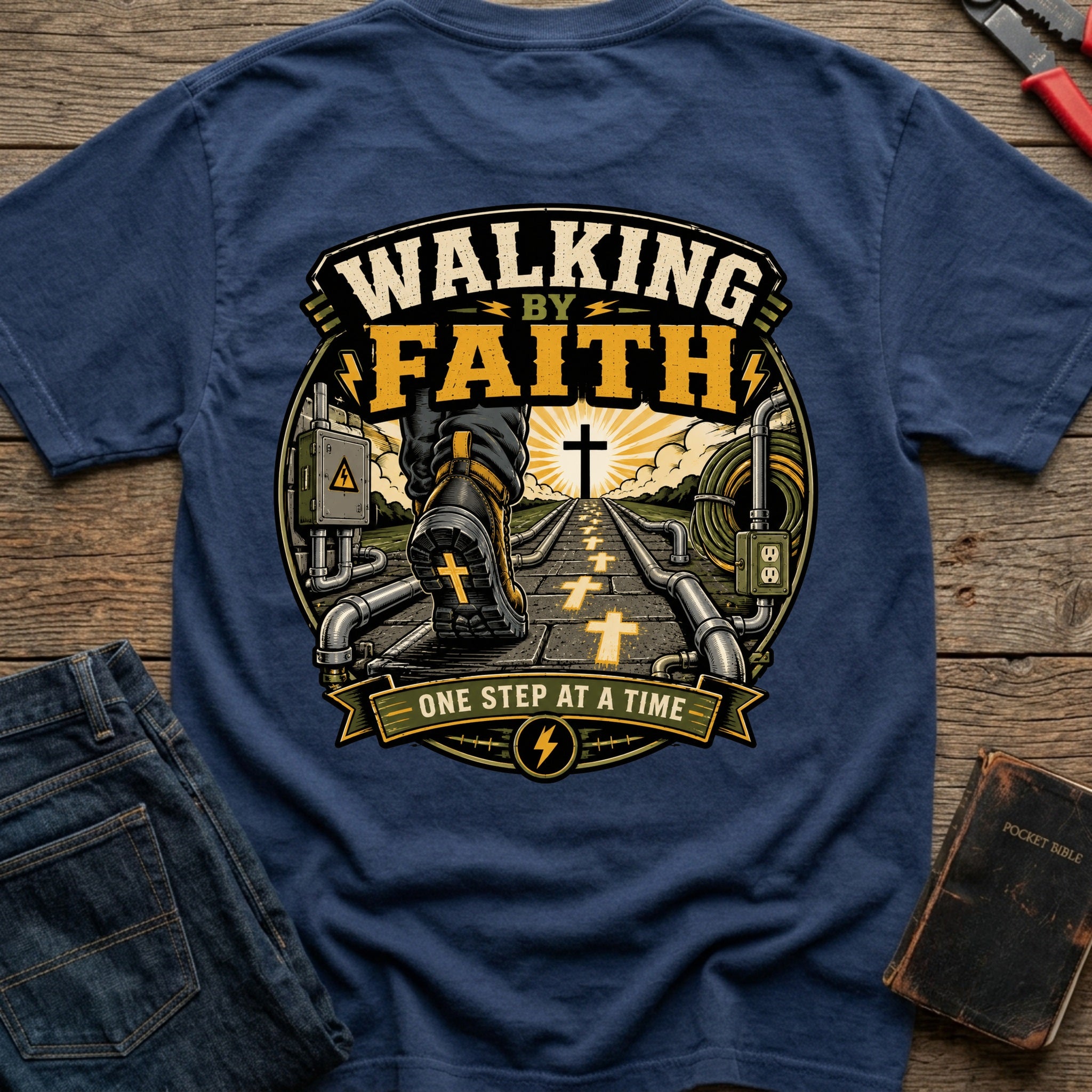CrossGritOS|asset=87|template=2|color=Navy|view=back|file=Walking-By-Faith-T-Shirt-6a4d3b6d3fcdce69cd0ad980-printify-art-1-2_Navy_back_template-2.jpg