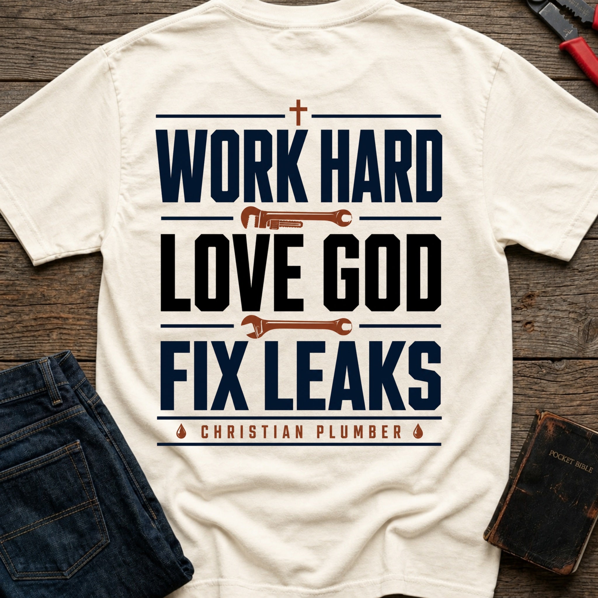 CrossGritOS|asset=23|template=3|color=Ivory|view=back|file=Work-Hard-Love-GOD-Fix-Leaks-T-Shirt-6a56b95a87ac713579063404-printify-art-1-2_Ivory_back_template-3.jpg