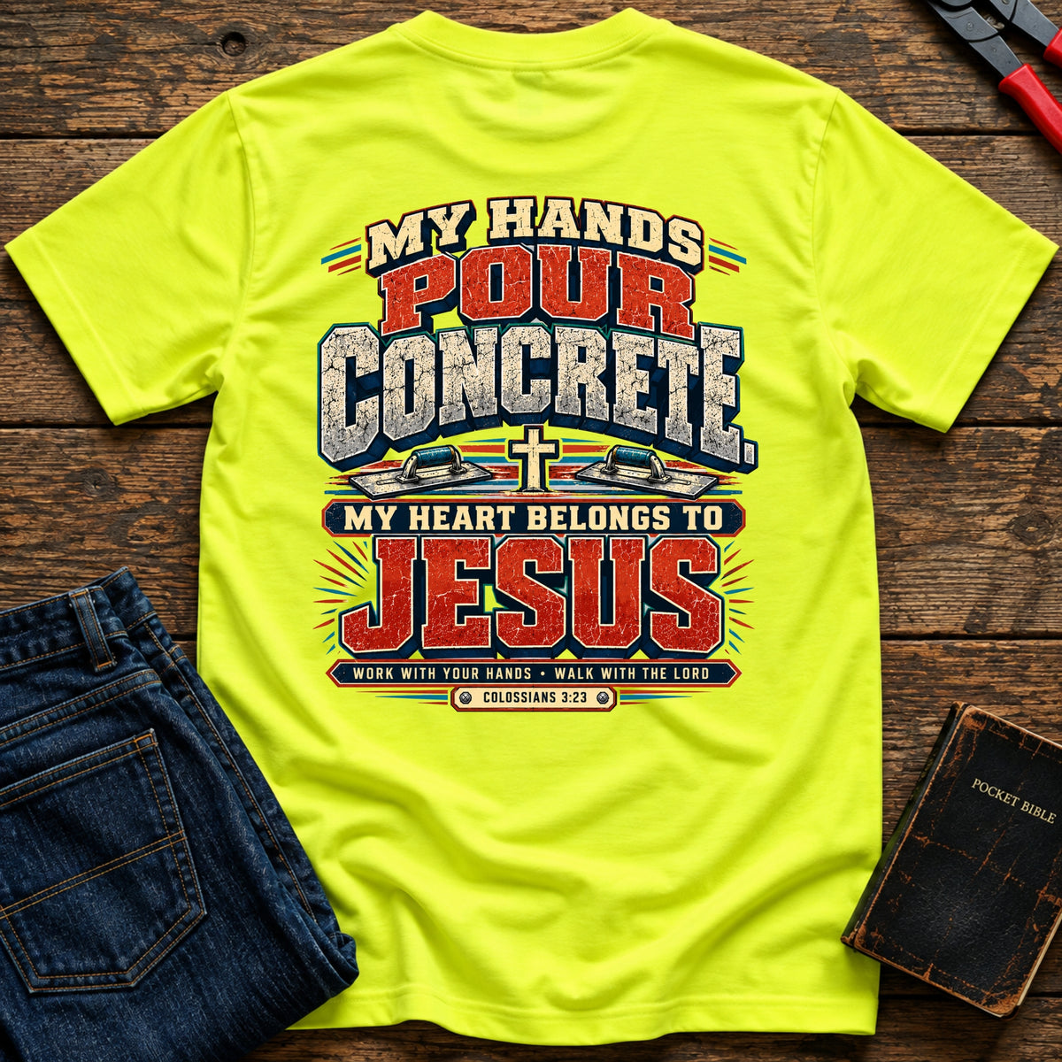 Pour Concrete Hi-Vis T-Shirt
