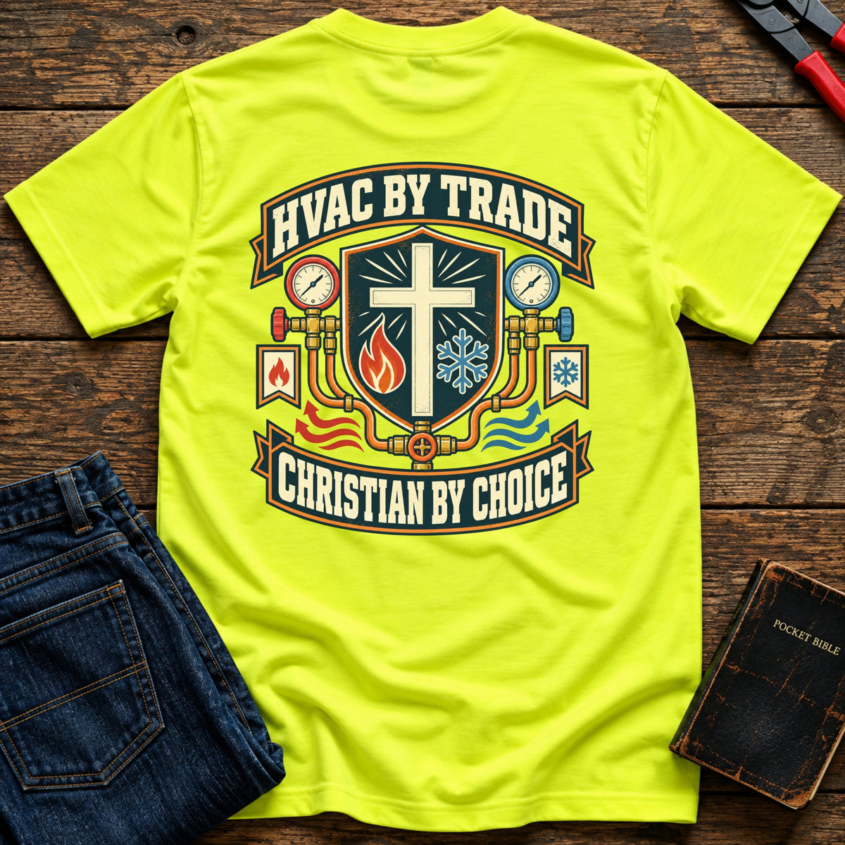HVAC By Trade Hi-Vis T-Shirt