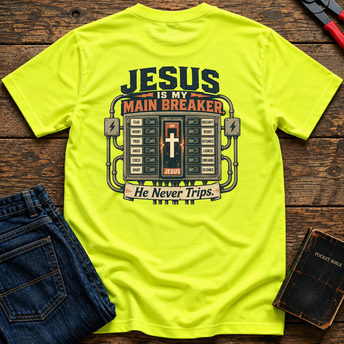 Jesus Is My Main Breaker Hi-Vis T-Shirt